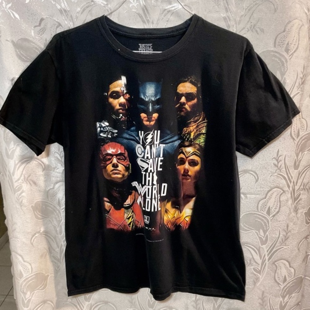 Justice League Black Graphic T-Shirt